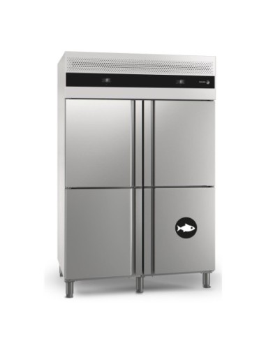 Armoire réfrigérée positive inox pour poisson 4 portes 1301 L | Fagor - CUD24G/F - 1