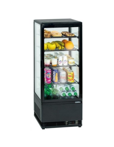 Vitrine réfrigérée positive 98 L Noire | Casselin - CVR98LN - 1