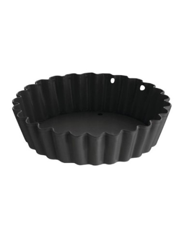 Moule à tartelette cannelé antiadhésif avec fond amovible Vogue 8 cm (x3) - 1