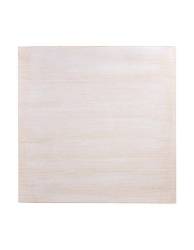 Plateau de table carré pré-percé vintage blanc Bolero 700mm - 1