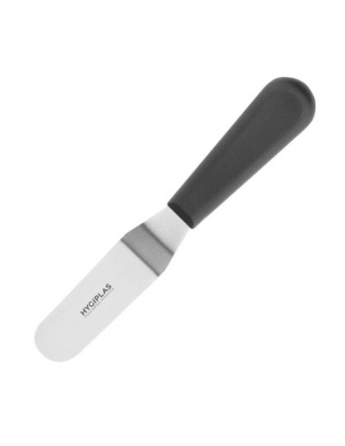 Couteau spatule coudé Hygiplas noir 100mm - 1