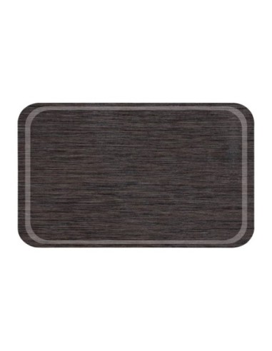 Plateau rond en mélamine Roltex GN1/1 antidérapant 530x325mm wengé - 1