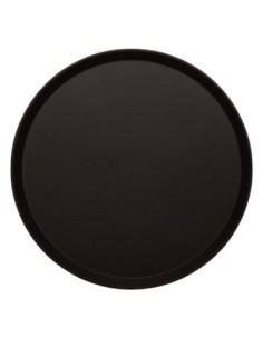 Plateau rond fibre de verre antidérapant Treadlite Cambro noir 40,5 cm - 1