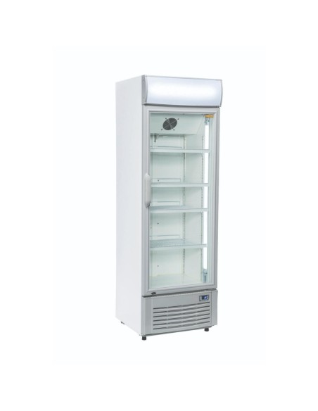 Armoire vitrine à boissons blanche 350 litres avec canopy bombé - 1