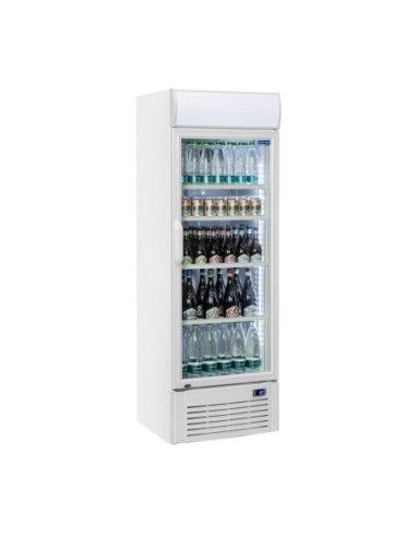 Armoire vitrine à boissons blanche 350 litres avec canopy bombé - 2