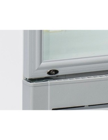 Armoire vitrine à boissons blanche 350 litres avec canopy bombé - 3