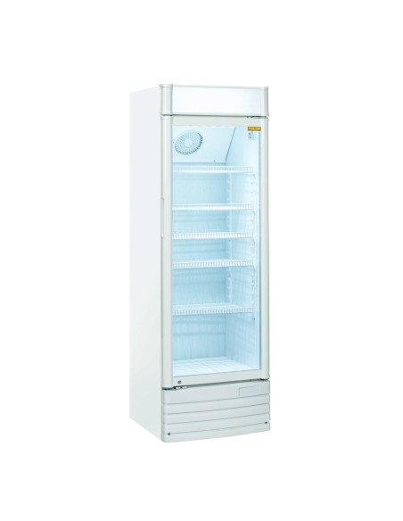 Armoire vitrine à boissons blanche 350 litres avec canopy plat - 1