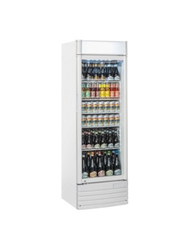 Armoire vitrine à boissons blanche 350 litres avec canopy plat - 2