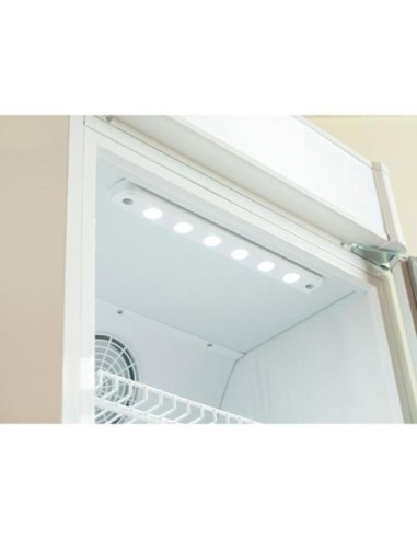 Armoire vitrine à boissons blanche 350 litres avec canopy plat - 4