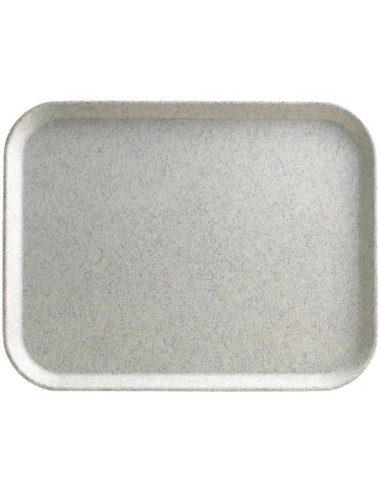 Plateau en polyester Versalite Cambro gris moucheté 457mm - 1