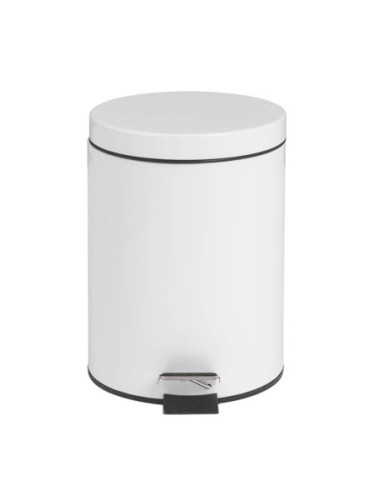 Poubelle à pédale Bolero blanche 5L - 1