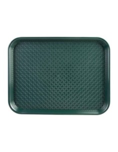 Plateau fast food en plastique Olympia Kristallon vert - 1