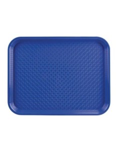 Plateau fast food en plastique Olympia Kristallon bleu - 1