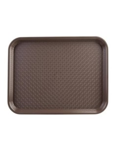 Plateau fast food en plastique Olympia Kristallon marron - 1