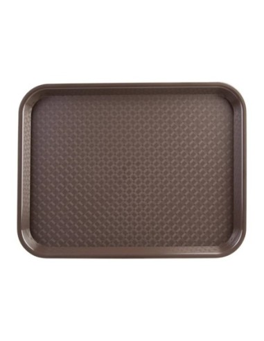 Plateau fast food en plastique Olympia Kristallon marron - 1