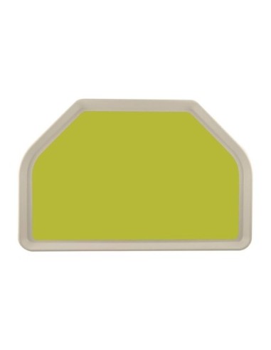 Plateau de service en polyester Roltex Trapèze GN 500x325mm vert - 1