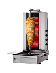 Grill électrique Döner Kebab Gyros 4 brûleurs 80 kg DUKE4-N