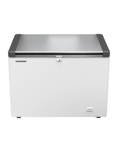 Congélateur coffre avec couvercle battant en inox 266L - 2