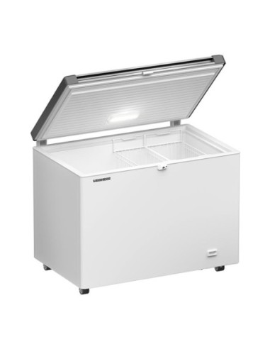 Congélateur coffre avec couvercle battant en inox 266L - 3