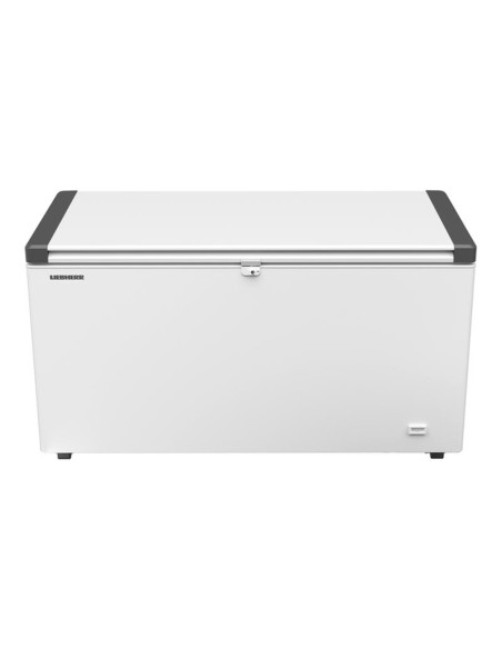 Congélateur coffre avec couvercle battant blanc 404L - 2