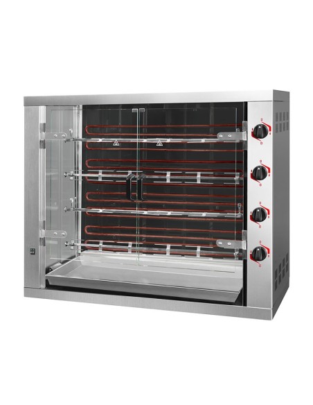 Grill rôtissoire électrique compacte 4 broches 24 poulets - 1