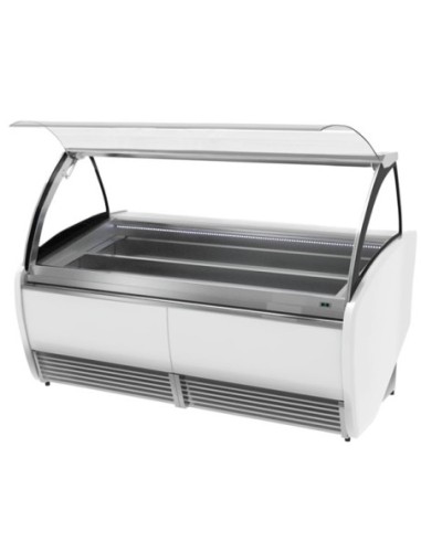 Vitrine de présentation glacier 1.9 m - 20 bacs - 2