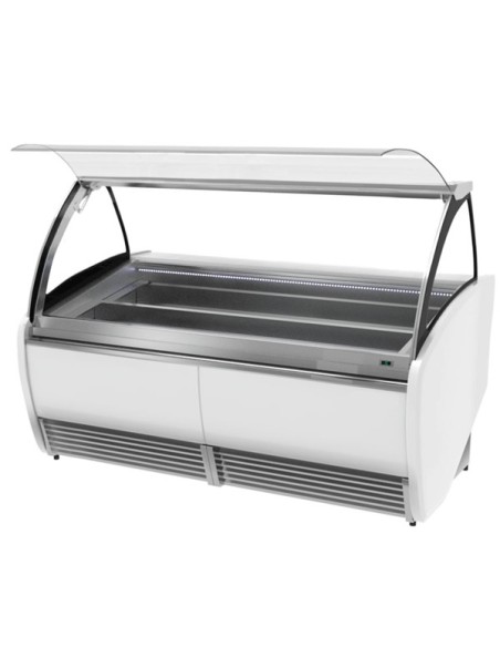 Vitrine de présentation glacier 1.9 m - 20 bacs - 2