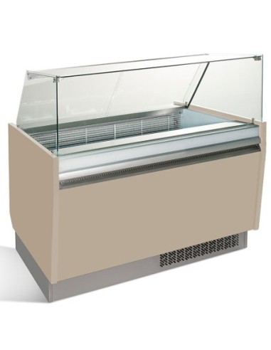 Vitrine de présentation glacier 10+10 bacs - ESTI Multicouleurs - 1