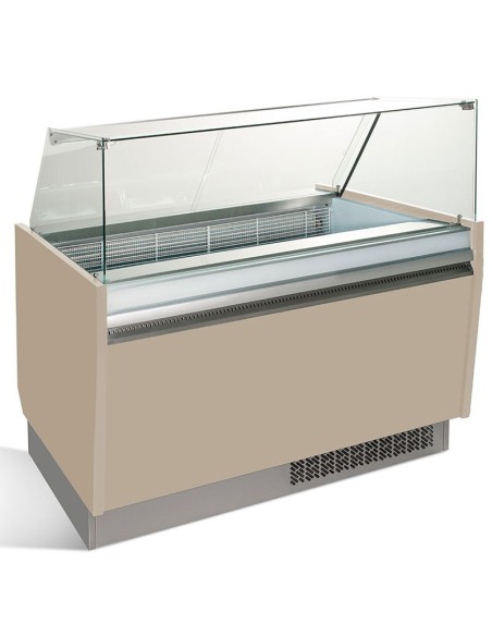 Vitrine de présentation glacier 10+10 bacs - ESTI Multicouleurs - 1