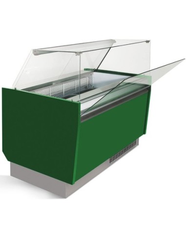 Vitrine de présentation glacier 10+10 bacs - ESTI Multicouleurs - 1
