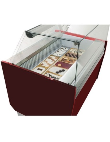Vitrine de présentation glacier 10+10 bacs - ESTI Multicouleurs - 1