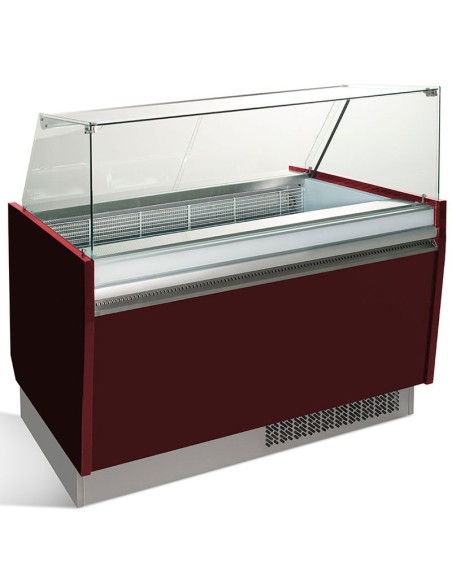Vitrine de présentation glacier 10+10 bacs - ESTI Multicouleurs - 2