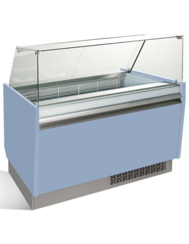 Vitrine de présentation glacier 10+10 bacs - ESTI Multicouleurs - 1