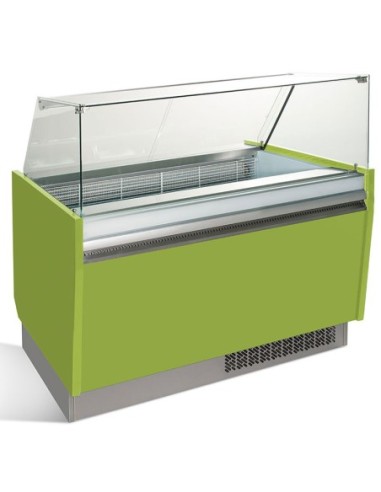 Vitrine de présentation glacier 10+10 bacs - ESTI Multicouleurs - 1