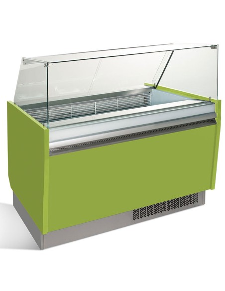Vitrine de présentation glacier 10+10 bacs - ESTI Multicouleurs - 1
