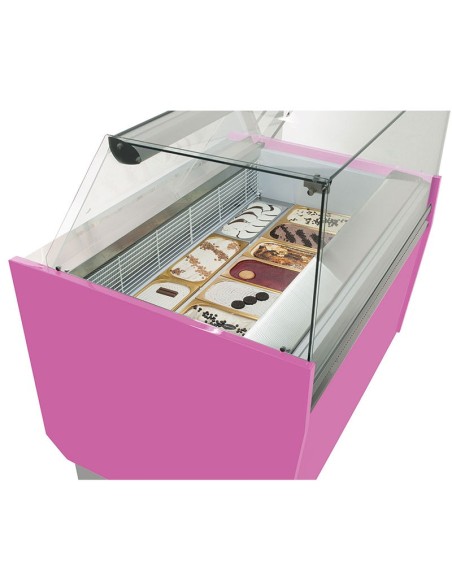Vitrine de présentation glacier 13+13 bacs - ESTI Multicouleurs - 1