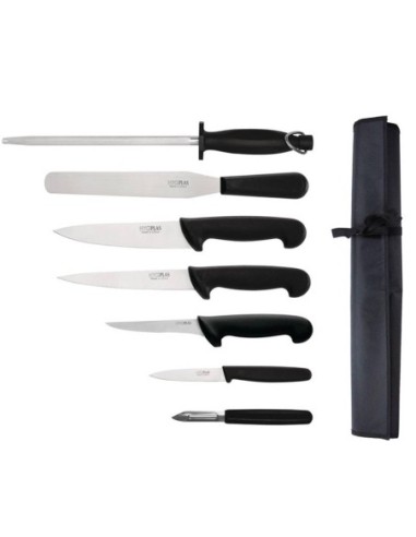 Ensemble de couteaux pour débutants avec couteau de cuisinier 200mm Hygiplas - 1
