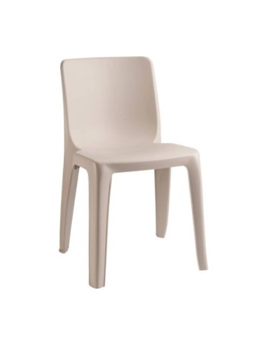 Chaise empilable d'extérieur / intérieur Denver beige - 1