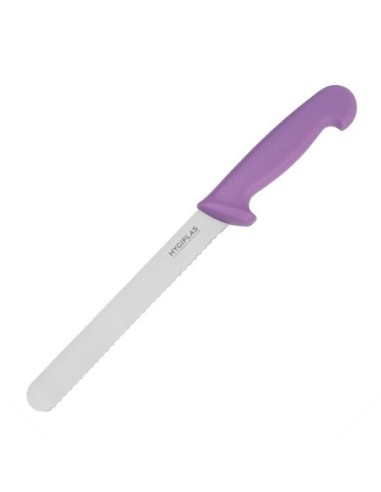 Couteau à pain Hygiplas violet 20cm - 1