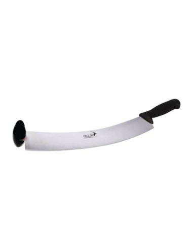 Couteau à fromage hollandais 2 mains lame courbée Deglon 38cm - 1
