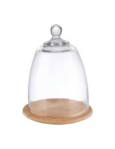 Plateau en bois avec couvercle en verre APS 185 x 240 mm - 1