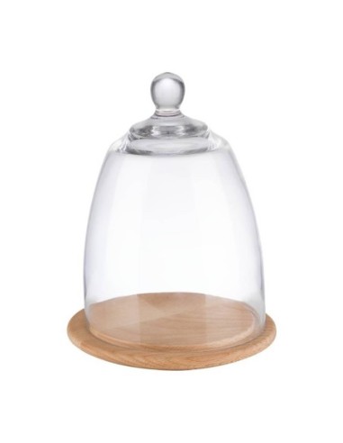 Plateau en bois avec couvercle en verre APS 185 x 240 mm - 1