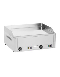 Plaque de cuisson électrique chromée lisse - double - 1
