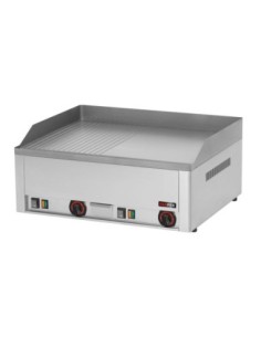 Plaque de cuisson électrique mi-lisse mi-rainurée -double - 1