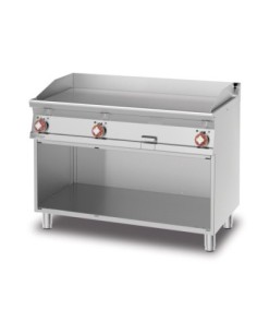 Plancha Fry-Top électrique lisse en acier 3 zones de cuisson - Série 700