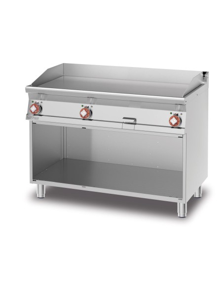 Plancha Fry-Top électrique lisse en acier 3 zones de cuisson - Série 700