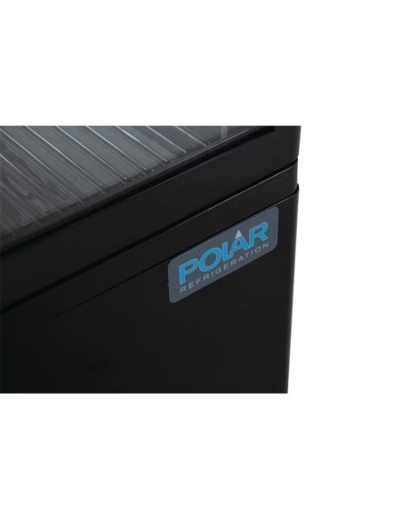 Vitrine réfrigérée positive noire Polar Série C 68L - 2
