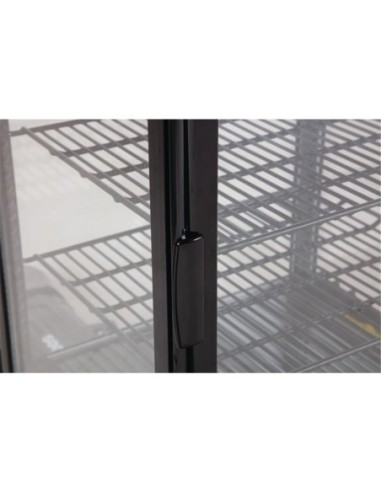 Vitrine réfrigérée positive noire Polar Série C 68L - 3