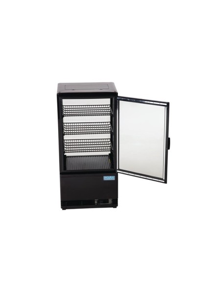 Vitrine réfrigérée positive noire Polar Série C 68L - 4