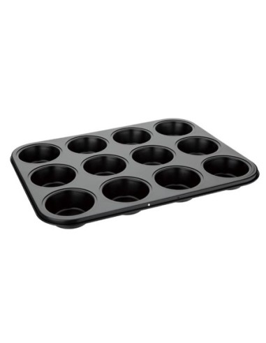 Plaque antiadhésive de 12 moules à muffins Vogue - 1